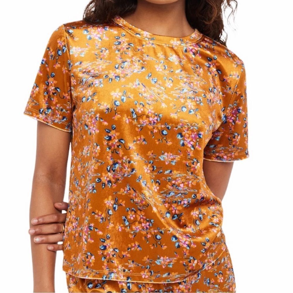 Savage x Fenty Psychedelic Velvet Sleep Top Distort Bloom M NWT IN PACKAGING‎